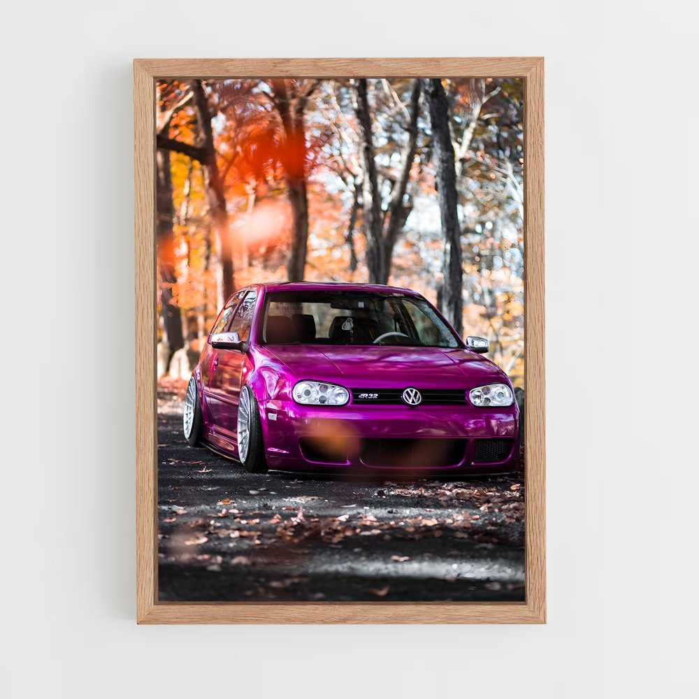 Poster R32 dans les Bois – affiche Volkswagen (vue 4)